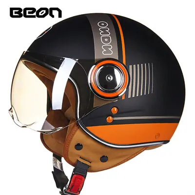 DOT Motorcycle Helmet Open Face 3/4 Motorbike Chopper Cruiser Street Helmets ECE • $170.90