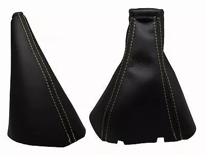 DAEWOO NUBIRA (1997-2003) Leather Shift Lever & Brake Headset - Beige Sewing • $41.50