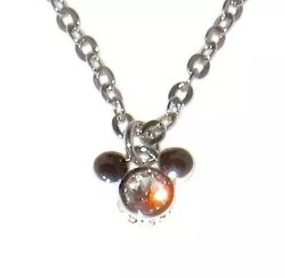 Disney Park Arribas Necklace Mickey Mouse Clear Made W/ Crystals From Swarovski • $19.98