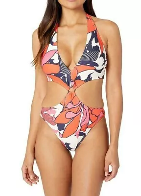 Vince Camuto Wild Lotus Ring Monokini One-Piece Multi Women's Size 8 L50938 • $85.80