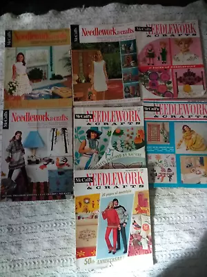 McCall's Needlework And Crafts Magazine Lot Of 7 Vintage Issues 1960's 1970's • $19.95