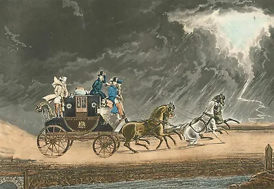 Richard Gilson Reeve After James Pollard - 1827 Aquatint The Mail Coach • £47