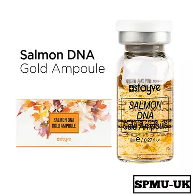 Stayve Salmon DNA Gold Ampoule Brightening Glow Whitening Stem Cell MTS Single • £16.99