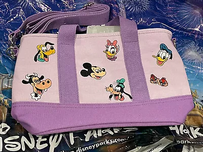 Disney Mickey And Friends Lavender Mini Tote Bag New In Hand Minnie Daisy Donald • $69.95