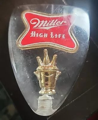 Vintage Miller High Life Lucite Beer Keg Tap Handle - In Very Good Condition! • $12.99
