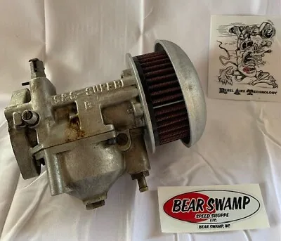 R.A.T. Custom Air CLeaner For S&S Super B Carburetor With Plain Cover • $220