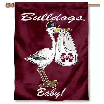 Mississippi State University New Baby Born Decorative House Flag • $22.95