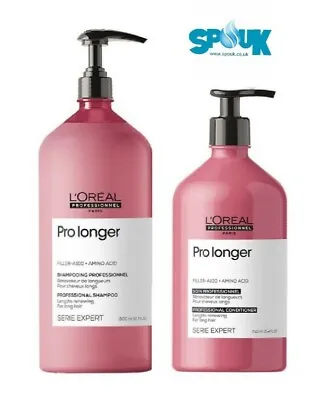 £52 • Buy L'OREAL Serie Expert Pro Longer Shampoo 1500ml & Conditioner 750ml + Pumps
