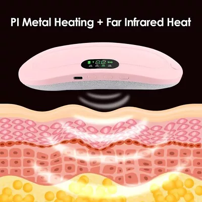 Rechargeable Stomach Heating Belt Dysmenorrhea Vibration Heating Massage Women • $62.50