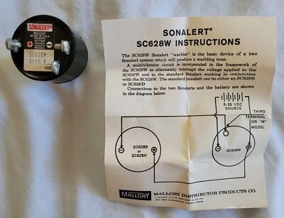 $10 • Buy Mallory Sonalert SC628W NOS