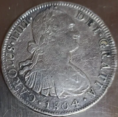 MEXICO 8 Reales 1804  Silver • £145