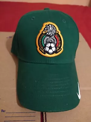 Vintage Nike Team Sports Hat Mexico Soccer Green Adjustable Hook Loop Strap NWOT • $75