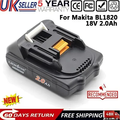 £14.99 • Buy 18V Battery For Makita BL1820 BL1830 BL1815N 18 Volt 2.0 Ah LXT Li-Ion Cordless