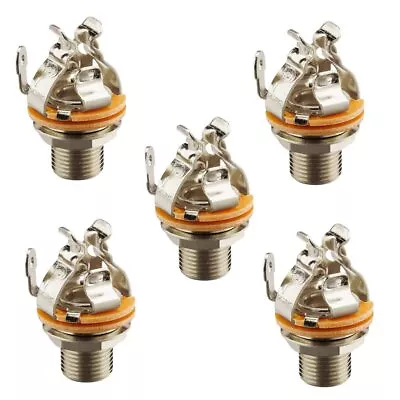 Pure Tone Multi-Contact 1/4 Inch Mono Output Jack 5 PACK | Dual Tension Grounds • $21