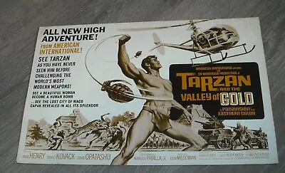 TARZAN And The VALLEY Of GOLD PROMO MOVIE PRESSBOOK MIKE HENRY NANCY KOVACK • $9.99