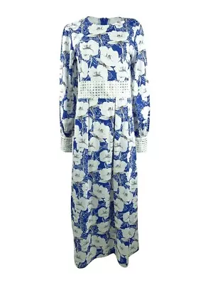 Verona Collection Women's Carina Printed Maxi Dress (S Royal Blue) • $19.99