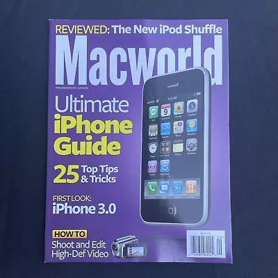 MacWorld Magazine June 2009 IPhone Tricks IPhone 3.0 IPod Shuffle HD Video Guide • $10.39