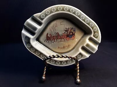 Vintage Irish Porcelain Wade Co Armagh Ashtray Made In Ireland Winter Scene #WOW • $8.99