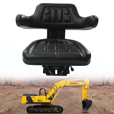 $129 • Buy Tractor Seat Forklift Excavator Suspension Backrest Adjust Truck Chair Universal
