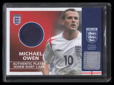 2005 Topps England Match Worn Shirt MO Michael Owen Shirt Relic Jersey • $24.99