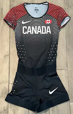 Size XS Women’s Nike Team Issued Canada Olympics Sprinting Suit  (801386-XXX) • $199.99