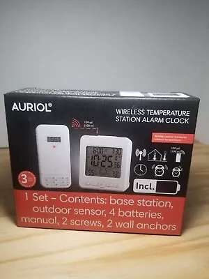 £17.81 • Buy Auriol Wireless Temperature Station Alarm Clock With 328 Foot Range