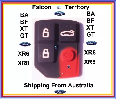 4 Button Key Less Entry Remote Pad Only Ford Falcon BA BF TERRITORY XR6 XR8 • $6.35