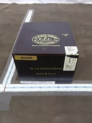 La Gloria Cubana De E.P.C Calidad Suprema Serie R No.6  Cigar Box Maduro Stash • $7.99