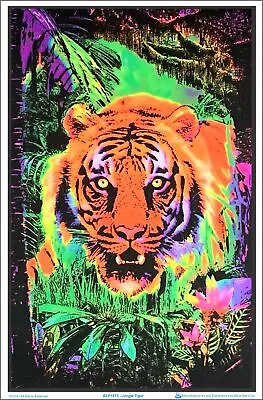 Jungle Tiger Blacklight Poster 23 X 35 • $14.49