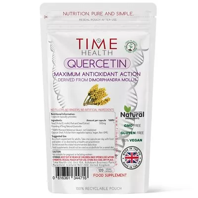 Quercetin - Maximum Antioxidant Action - Naturally Derived - 120 Capsules • £25.99