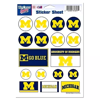 Michigan Wolverines NCAA Vinyl Die-Cut Sticker Set / Decal Sheet *Free Shipping • $5.67