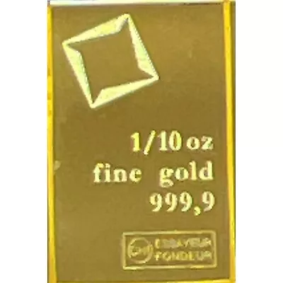 1/10th Oz Gold CombiBar™ Valcambi Suisse .9999 Fine Gold - In Stock • $258.85