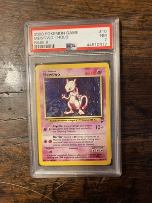 $45 • Buy Pokemon Card Mewtwo 10/130 Base Set 2 Holo PSA 7 NM