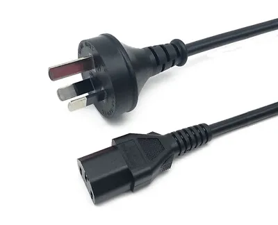 AU 3 Pin To IEC Plug  250v Power Cable Lead Cord For PC Computer TV Monitor  • $9.49