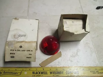 VTG NOS Lot Stop Tail Light Lamp Lens 1954 Buick 5945026 OEM Bullet Cone • $34.95