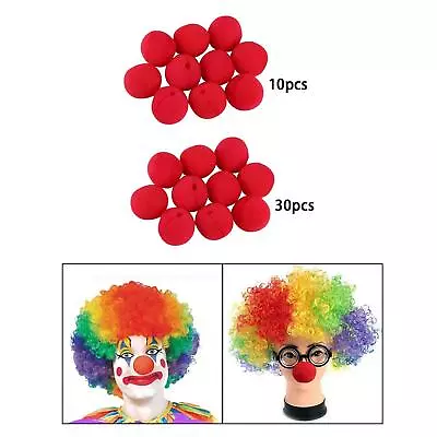 Red Clown Noses Cosplay Noses For Fancy Dress Stage Performance Christmas • $6.82