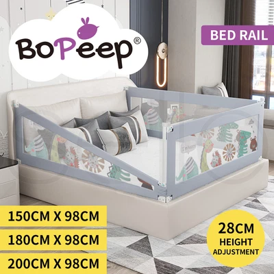 $102.99 • Buy Bopeep Kids Baby Safety Bed Rail Guard Adjustable Folding Child Toddler Protect