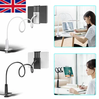 Flexible Arm 360º Bed Desk Gooseneck Lazy Stand Holder Rack For Ipad Tablet UK • £3.95