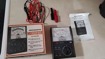 Vintage Micronta Multitester Multimeter 18 Range 22-201A 20000 Ohms Volt DC  • $15