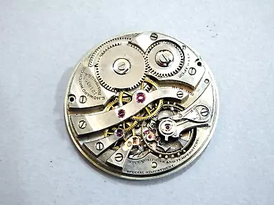 1913 Quality E HOWARD 23 Jewel Gents Pocket Watch Movement. Spares Or Repair. • $44.20