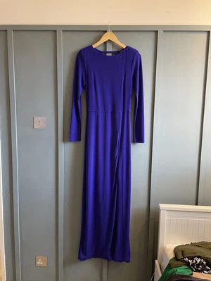 £20 • Buy Floor Length Electric Blue (hint Of Purple) Dress Size 12 Topshop, Worn Once