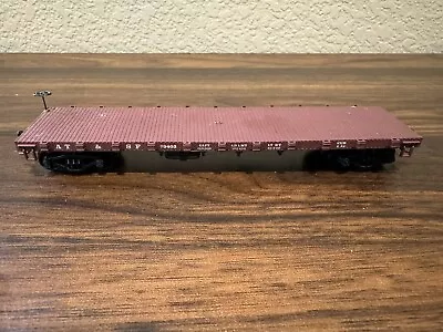 Athearn HO Scale Santa Fe (ATSF) 40’ Flat Car With Kadee Couplers • $11