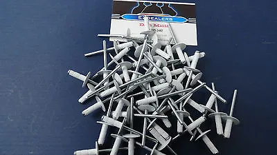 Vintage Snowmobile Merc Mercury Large Head White Rivets 50 Pcs 3/16  Rivets • $12.99