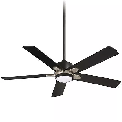Minka-Aire F619L-CL/BN Stout 54  Ceiling Fan With LED Light And Remote Control • $174.95