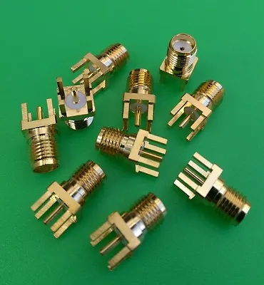 (1 PC) SMA Female Panel PCB Mount Solder Connector - USA Seller • $5.99