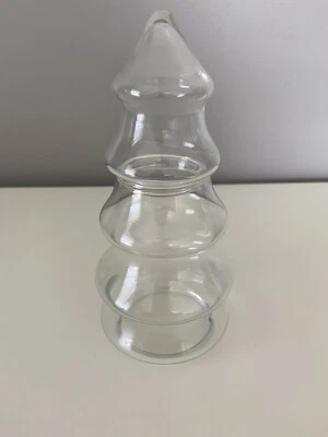 $23.49 • Buy Vintage Glass Christmas Tree Apothecary Candy Jar 5 Tier Libbey 8 Inch Tall