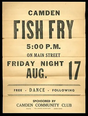 Vintage Johnson's Grocery Weekly Advertising Mailer CAMDEN NJ FRIDAY FISH FRY • $12.96