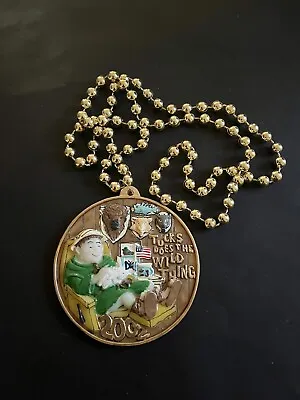 Rare/Vintage Mardi Gras Throws Krewe Of Tucks Beads With Pendant/Medallion 2002 • $6.99