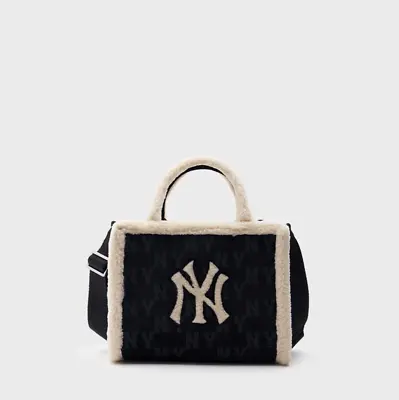 MLB Genuine Classic Monogram Mustang Small Tote Bag NY (Black) • $210