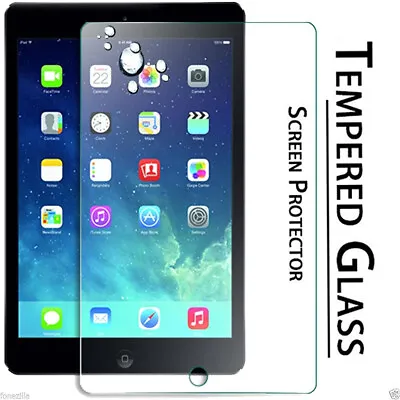 UK Tablet Tempered Glass Film Screen Protector Cover For Apple IPad/Mini/Air/Pro • £4.94